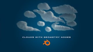 Creating procedural stylized clouds in blender using geometry nodes [upl. by Anyale217]