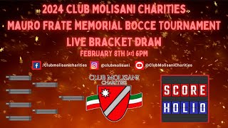 2024 Club Molisani Charities Mauro Frate Memorial Bocce Tournament LIVE Bracket Draw [upl. by Brynn337]