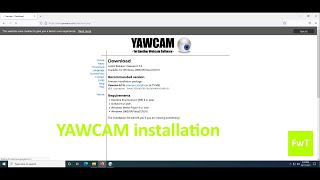 Yawcam installation for beginners [upl. by Burck]