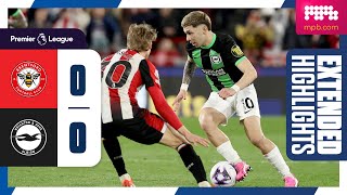 Extended PL Highlights Brentford 0 Brighton 0 [upl. by Arahsal]