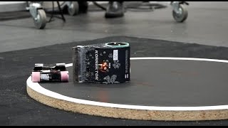 Mini Sumo at Robotex 2016 24 Dec in Tallinn Estonia [upl. by Rhtaeh]