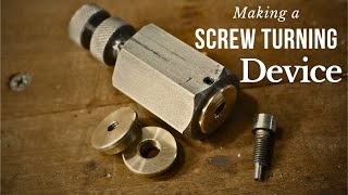 A DIY Secret to Easily Turn Screws On Your Lathe [upl. by Baelbeer892]