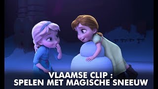 Frozen  Vlaamse Clip Spelen Met Magische Sneeuw  Disney BE [upl. by Sirromaj]