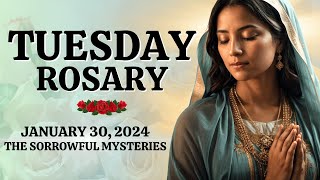 Rosary Tuesday 🌹 Sorrowful Mysteries 🌹 January 30 2024 🌹 Let us pray the Holy Rosary [upl. by Ibmat]