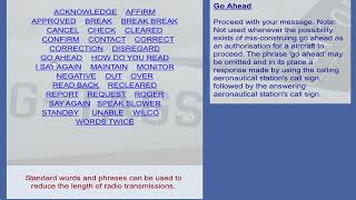 ATPL Training VFR RT Communications 20 General Phraseology Introduction [upl. by Nochur876]