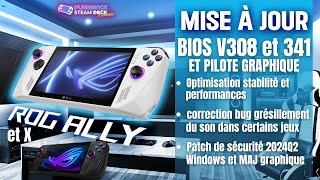 ROG ALLY X Mise à jour BIOS V308 et 341 ROG ALLY  Update AMD Graphics [upl. by Lourdes]