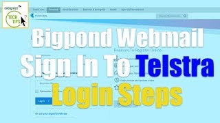 Bigpond Webmail Login  How To Login Sign In To Telstra [upl. by Thgiwd91]