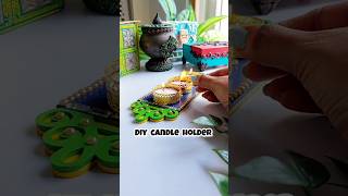 Easy Tealight Candle Holder Diy for festivals duolingo diy craft diwali [upl. by Nivan138]