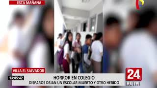 VES escolar dispara y mata a compañero en plena clase 12 [upl. by Kcirdla]