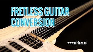 How to do a Fretless Guitar Conversion Cheap Electric or Bass [upl. by Nylear]