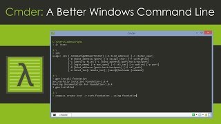 Cmder A Better Windows Command Line [upl. by Oiluig]