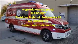 MProjekt VW Crafter 4motion Ambulans Straż OSP GRS Starówka [upl. by Kcirddes]