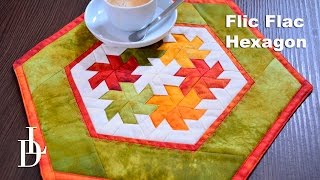 Flic Flac Hexagon  Pinwheels Triangl Patchwork [upl. by Ahsekan]