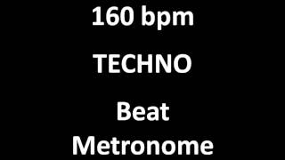 160 BPM  160 Beats Per Minute TECHNO BEAT 1 for Jamming [upl. by Ayk]