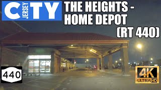 Jersey City drive The Heights to Home Depot Route 440 in 4K [upl. by Kloman]