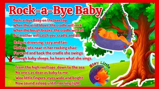 Rock a bye baby lyrics lullaby  rhymes for babies to sleep  sleep music for babies [upl. by Stine]