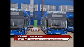 BILETE MAI IEFTINE AUTOBUZELE ELECTRICE VOR SCĂDEA COSTUL DE TRANSPORT [upl. by Newmark404]