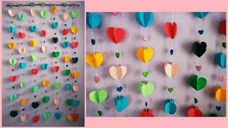 how to make easy paper wall hanging [upl. by Wallas]