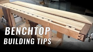 How To Build A Benchtop  Split Top Roubo Bench [upl. by Anitsugua351]