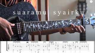 Suaramu Syairku   Acoustic Guitar Cover amp Tabs [upl. by Gregory]