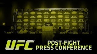 UFC 169 Barao v Faber PostFight Press Conference [upl. by Latreece361]