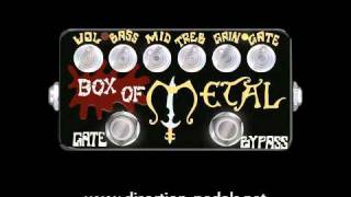 Zvex Box of Metal Distortion Pedal Demo [upl. by Lairbag381]