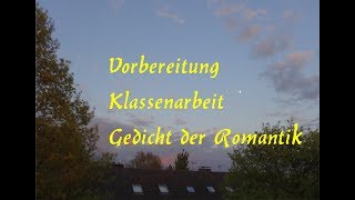 In 90 Minuten Ein Gedicht der Romantik interpretieren können [upl. by Ramedlav]