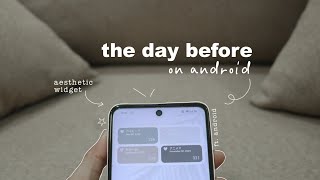 🦔 how to add the day before widget for android phones using widgetopia [upl. by Aisac]