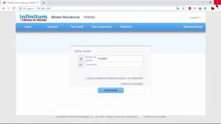 COMO CAMBIAR LA CONTRASEÑA DE MODEM INFINITUM 2019 [upl. by Esinaej]