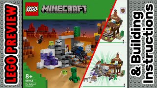 PREVIEW 21263 LEGO Minecraft The Badlands Mineshaft​ amp Building Instructions LEGO 2024 [upl. by Oidale]