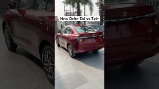 New Maruti Dzire 2024 zxi vs zxi plus comparison shorts [upl. by Ranson696]