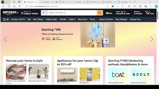 Amazon Clone in CSS [upl. by Ayojal768]