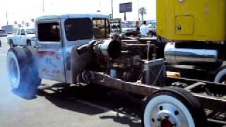 Hernandez Speed shop Kenworth diesel Rat rod drag racer [upl. by Einner911]