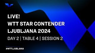 LIVE  T4  Day 2  WTT Star Contender Ljubljana 2024  Session 2 [upl. by Eneleh]