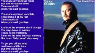 Vern Gosdin  Time Stood Still   lyrics 1985 [upl. by Marfe]