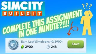 SimCity Build it  Earn 2900 Leaf Simoleons in One Minute [upl. by Rayburn]