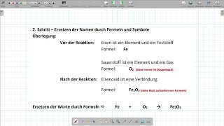 Aufstellen von Reaktionsgleichungen 2 [upl. by Anjela]