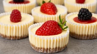 Easy Mini Cheesecakes Recipe [upl. by Barby]