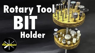 I Built A Revolving Rotary Tool Bit Organizer For Your Workbench [upl. by Fairleigh882]