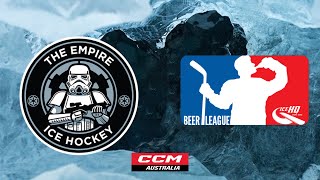 Empire V No Regretzkys  Div 3  18th June  IceHQ Beer League ice hockey [upl. by Mavilia]