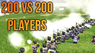 200vs200 LINE BATTLE Funny Moments  ROBLOX Waterloo  Napoleonic French Empire [upl. by Saxen331]