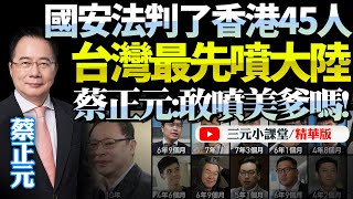 國安法重錘「港獨」！45人被判監4到10年！台灣急喊話「一國兩制完了」！蔡正元：龜孫子！你美爹更狠，你敢噴嗎！BNETVNZ [upl. by Niarbo]