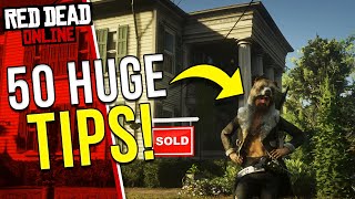 50 Tips That Will Make You RICH In Red Dead Online RDR2 Online [upl. by Leuqram]