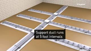 Wiremold How to Install Walkerduct Underfloor Ducts [upl. by Ynattirb189]