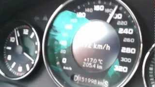 CLS 63 AMG acceleration 0  200 kmh and braking [upl. by Niasuh]