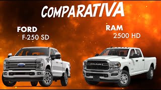 FORD F250 VS RAM 2500 COMPARATIVA [upl. by Rramo]