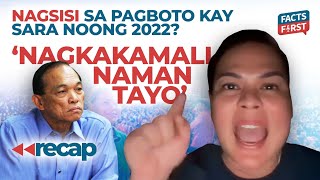 Paalala ng exAFP chief kay Sara Duterte Good manners and right conduct [upl. by Neyuh]