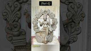 Saraswati murti making part2saraswati murti big round making saraswatimurtimaking 2025shorts [upl. by Aerdno]