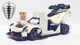 LEGO Koenigsegg Jesko MOC  Doors Hood Engine Bay [upl. by Llehsar]