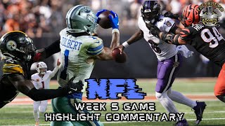 Craziest Week of the 2024 NFL Season  2024 NFL Week 5 Game Highlight Commentary [upl. by Amy]